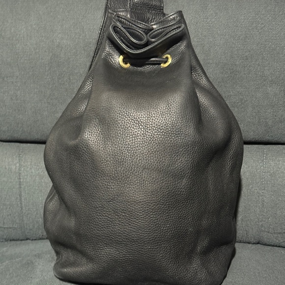 Coccinelle Handbags - Coccinelle Leather Drawstring bag with sewn in strap